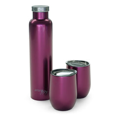 Wine Growler and Tumbler Gift Set | Fifty Fifty Bottles