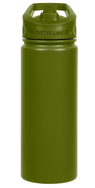 18oz Bottle with Wide Mouth Straw Cap