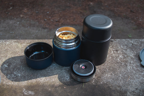 17oz Black Insulated Food Containers