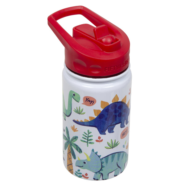 12oz Kid's Print Bottle with Wide Mouth Straw Lid