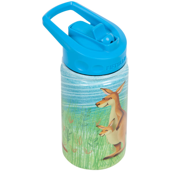 12oz Kid's Bottle with Straw Cap - Kangaroo
