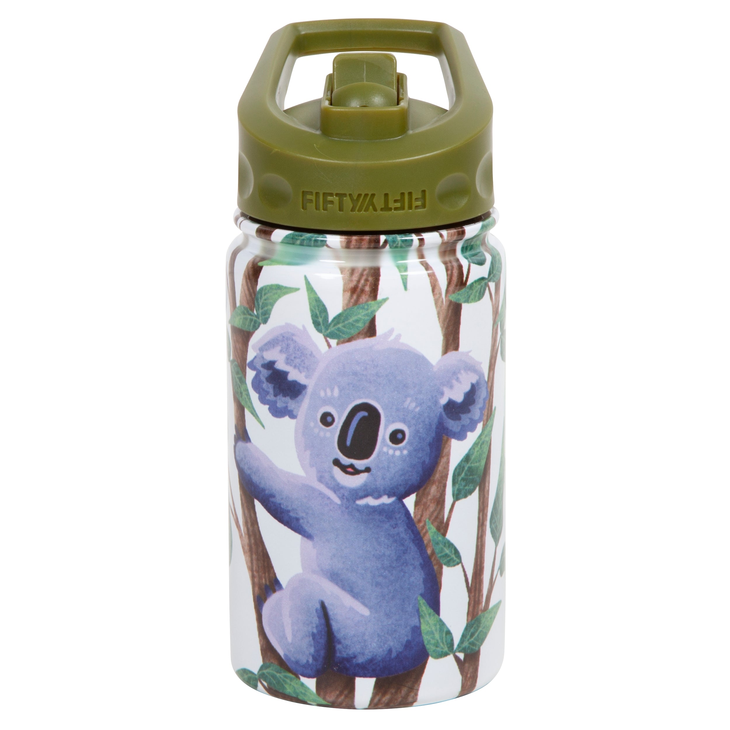 12oz Kid's Bottle with Straw Lid - Koala - FIFTY/FIFTY®– FIFTY/FIFTY Bottles