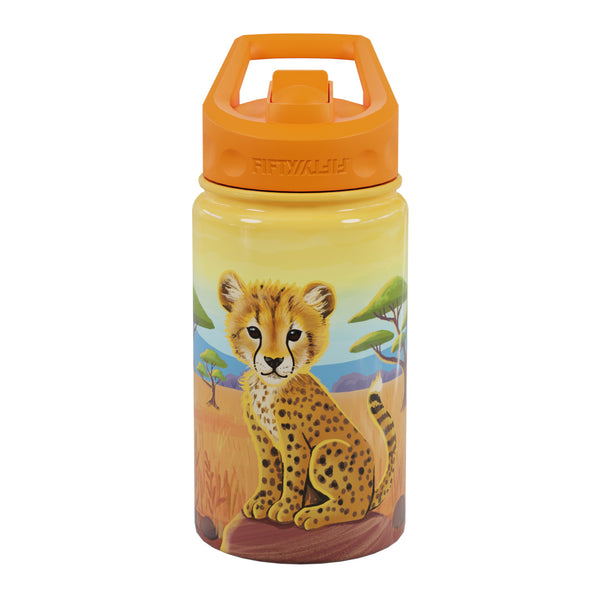 12oz Kid's Print Bottle with Wide Mouth Straw Lid