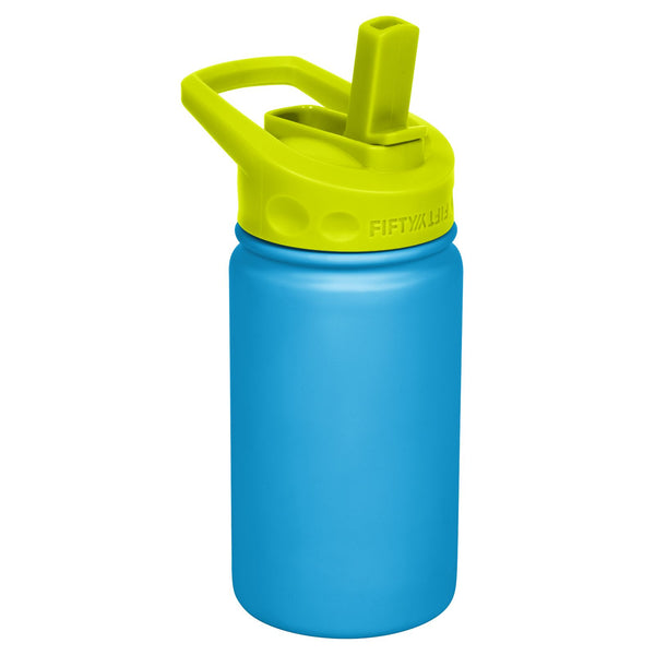 12oz Kids Bottle with Wide Mouth Straw Lid | Fifty Fifty Bottles