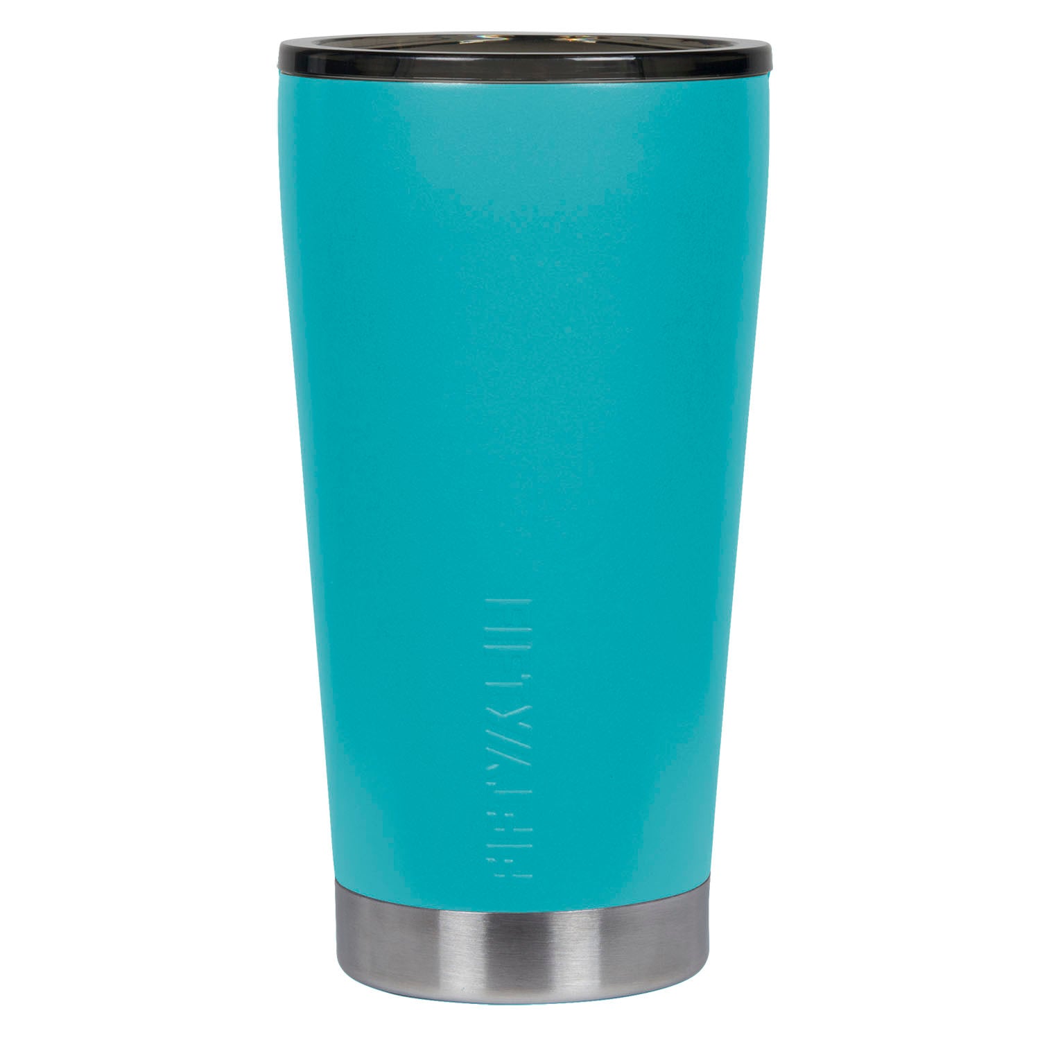 Tumbler with Straw Small Blue with White I LOVE YOU (16 oz. )