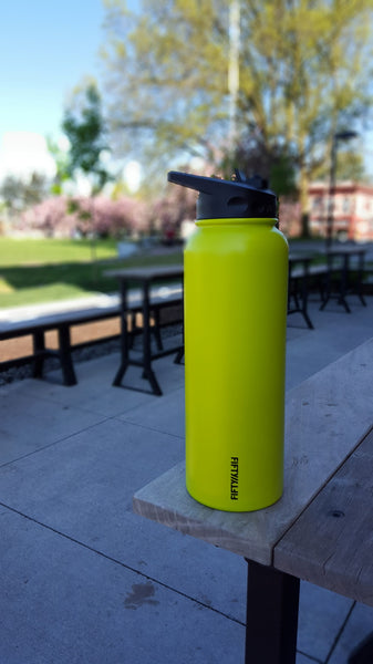 40oz Bottle with Wide Mouth Straw Lid