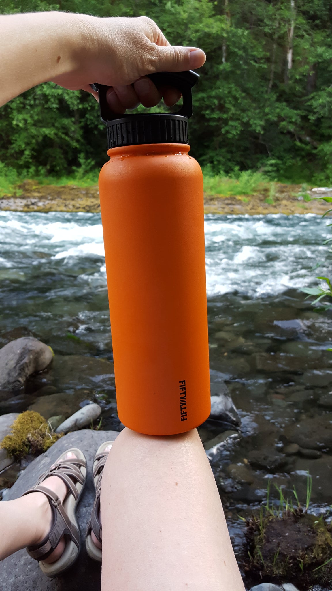 Fifty/Fifty 40oz Sport Double Wall Insulated Water Bottle Stainless Steel,  1 - Fred Meyer