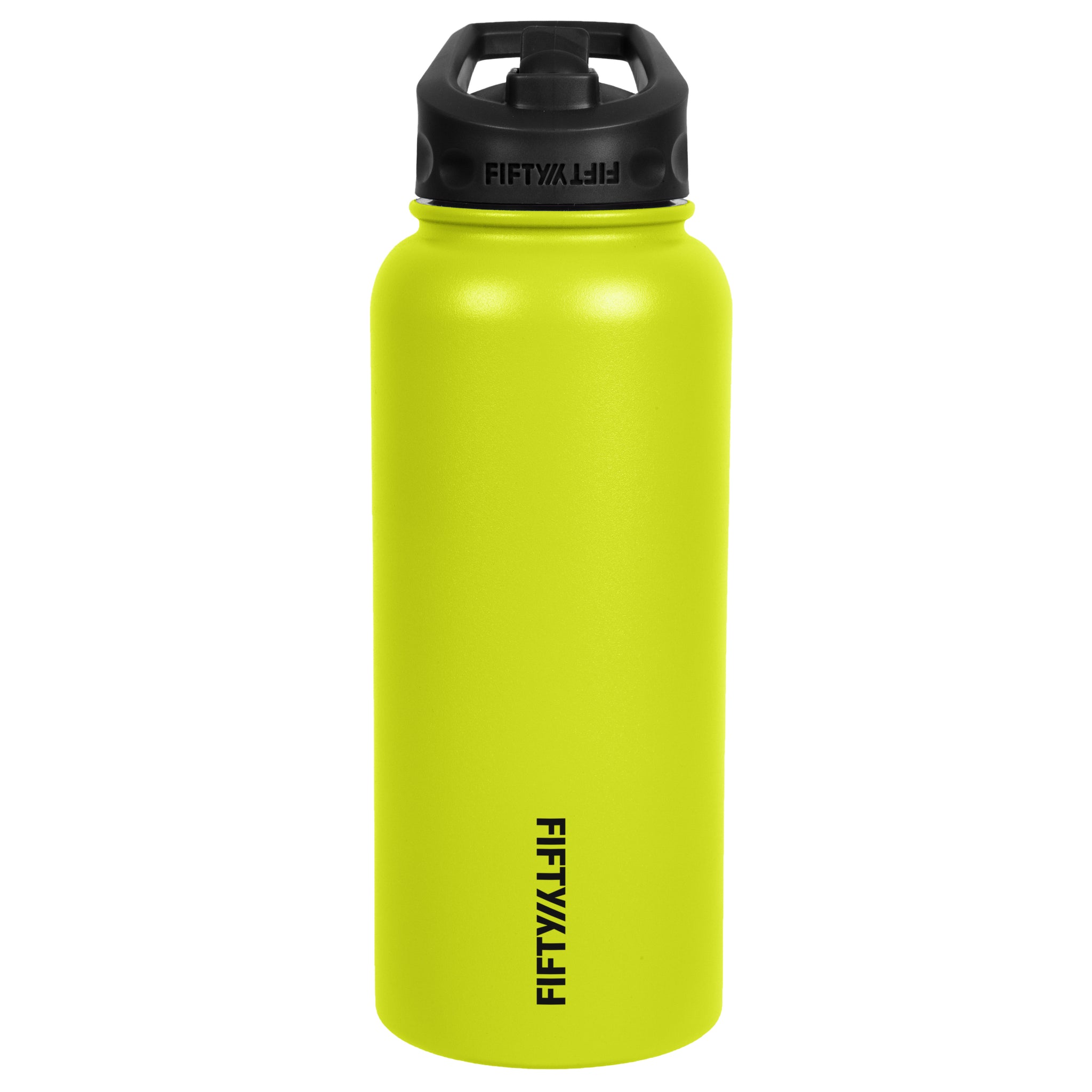 18 Oz Wide Mouth Water Bottle With Straw Lid