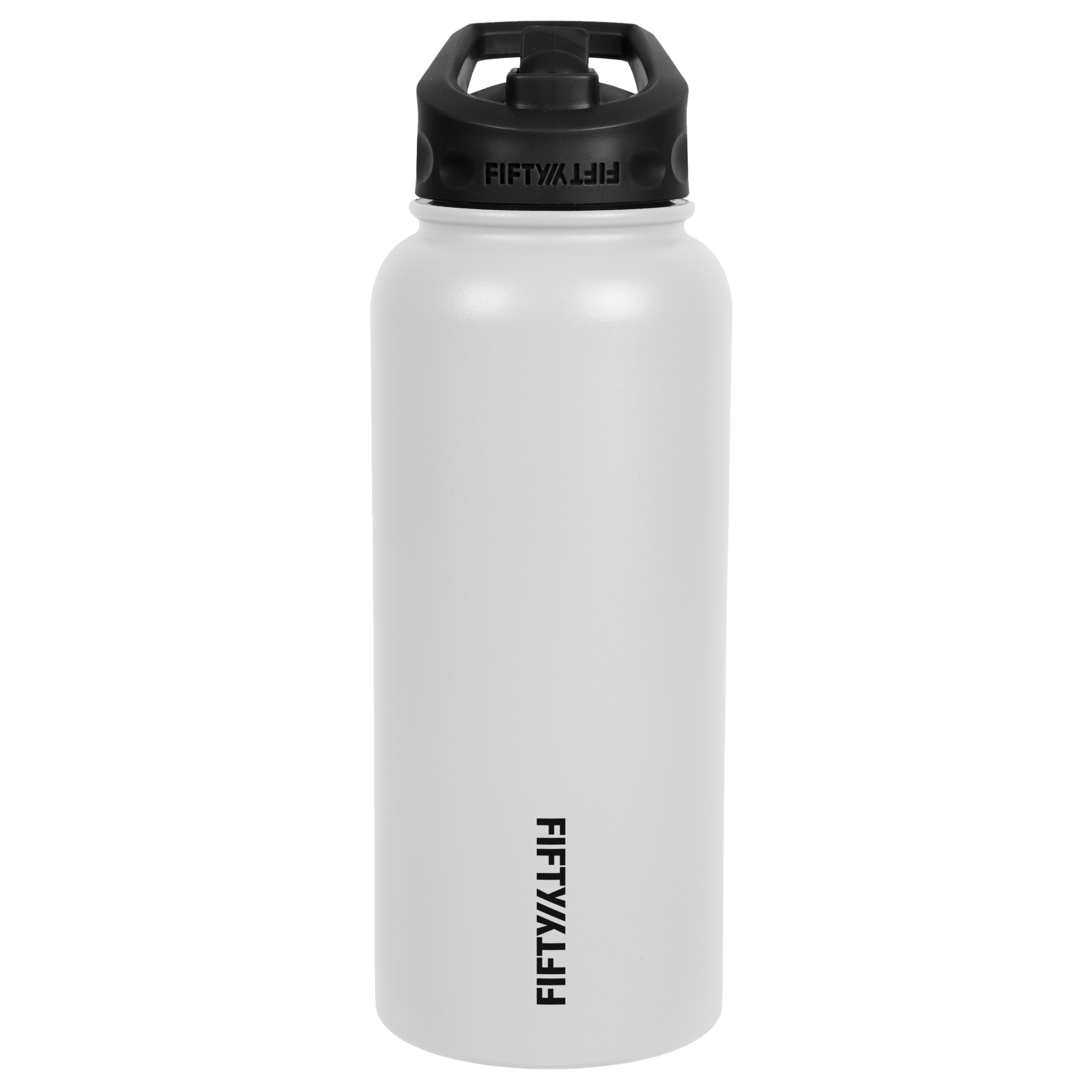 24 oz Colorful Stainless Steel Insulated Water Bottle Wide Mouth, Organe&Black