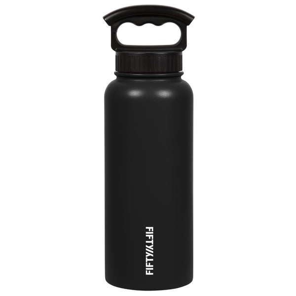 34oz Bottle with Wide Mouth 3 Finger Lid | Fifty Fifty Bottles