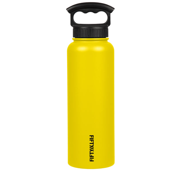 40oz Bottle with Wide Mouth 3 Finger Lid | Fifty Fifty Bottles