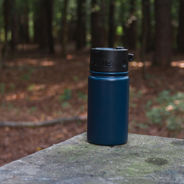 12oz Bottle with Wide Mouth Flip Lid