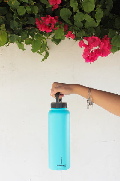 40oz Bottle with Wide Mouth 3 Finger Lid