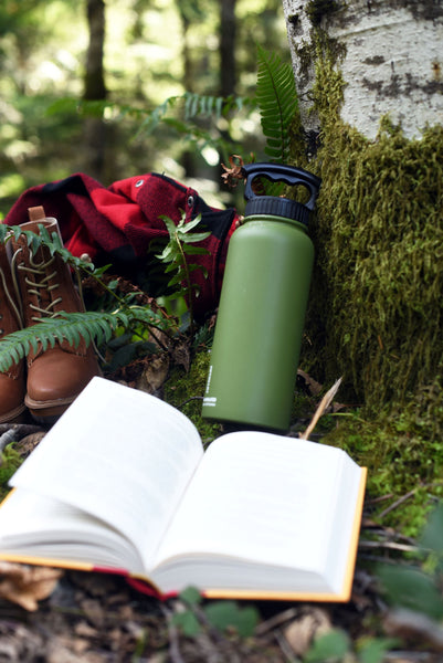 34oz Bottle with Wide Mouth 3 Finger Lid
