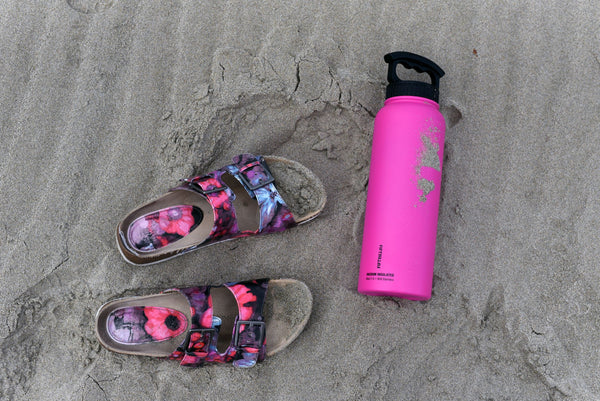 40oz Bottle with Wide Mouth 3 Finger Lid