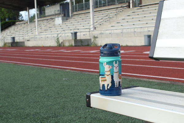 12oz Kid's Bottle with Straw Lid - Llama