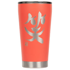 16oz "Laugh" Shodo Tumbler (Coral) | Fifty Fifty Bottles