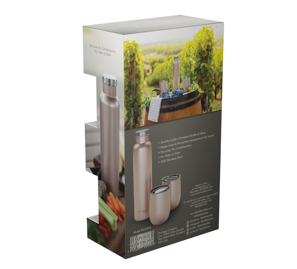 Wine Growler and Tumbler Gift Set | Fifty Fifty Bottles