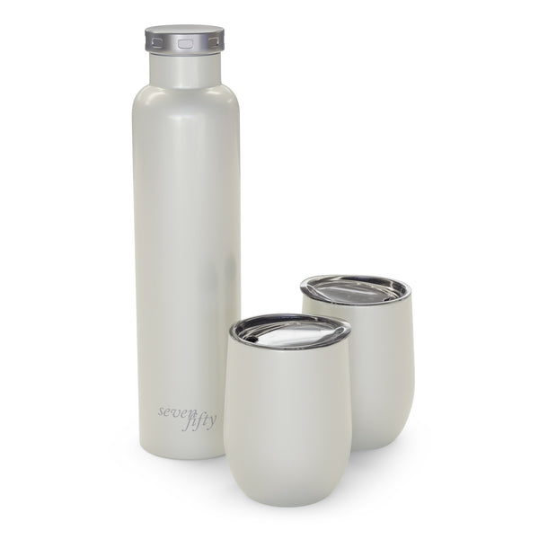 Wine Growler and Tumbler Gift Set | Fifty Fifty Bottles