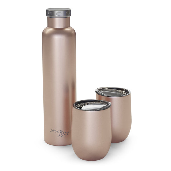 Wine Growler and Tumbler Gift Set | Fifty Fifty Bottles