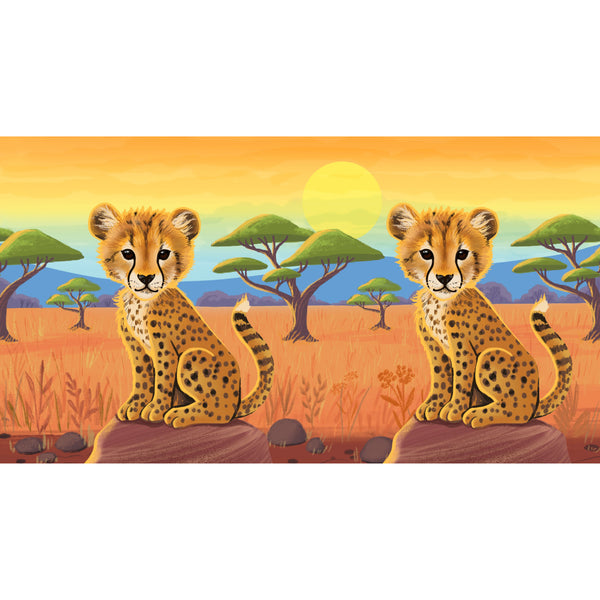 12oz Kid's Bottle with Straw Lid - Cheetah