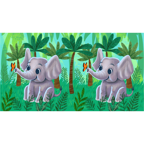 12oz Kid's Bottle with Straw Lid - Elephant